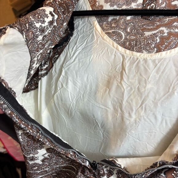 Ladies‎ Vintage Sleeveless Paisley Print Blouse Size Smal - Picture 10 of 14